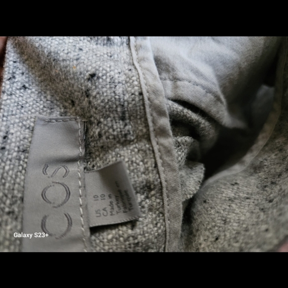 COS wool Blend Elegant Gray Women's Trousers Sz 10 - Picture 3 of 4